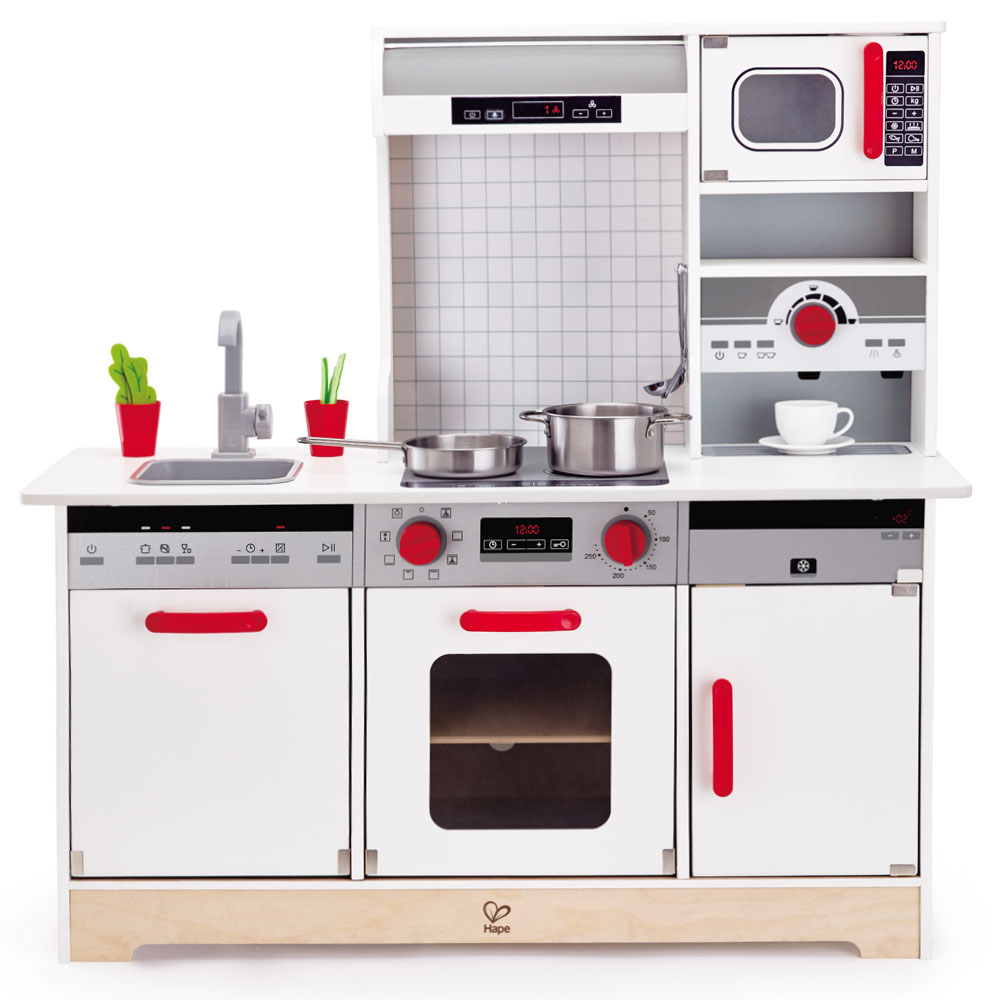 Hape - All-In-1 Kitchen & Food Playset With Accessories - 15pcs