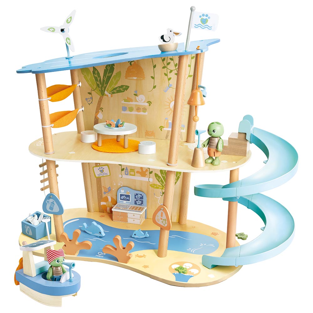 Hape - Green Planet Ocean Rescue Playset With Accessories - 47pcs