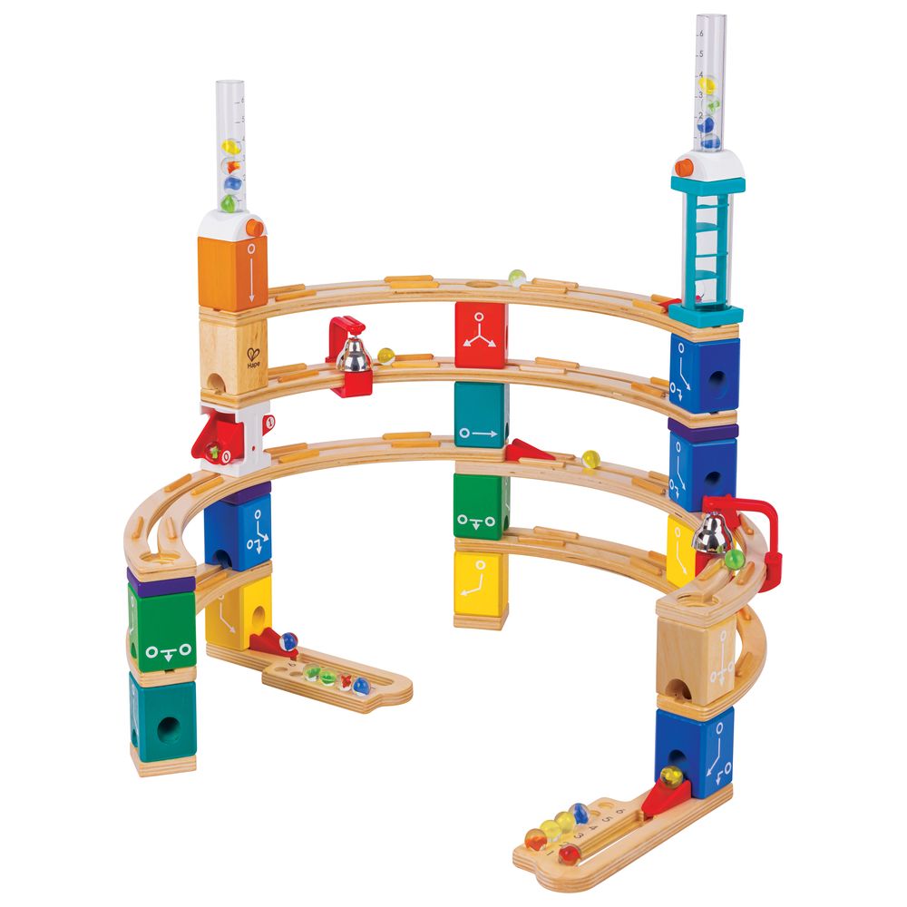 Hape - Quadrilla Advanced Coding Set Stem Toy - 119pcs With 40 Marbles