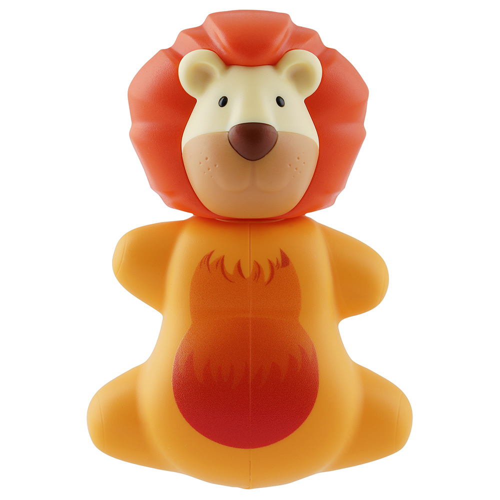 Filpper - Fun Animal Toothbrush With Holder for Kids - Lion (Colour May Vary)