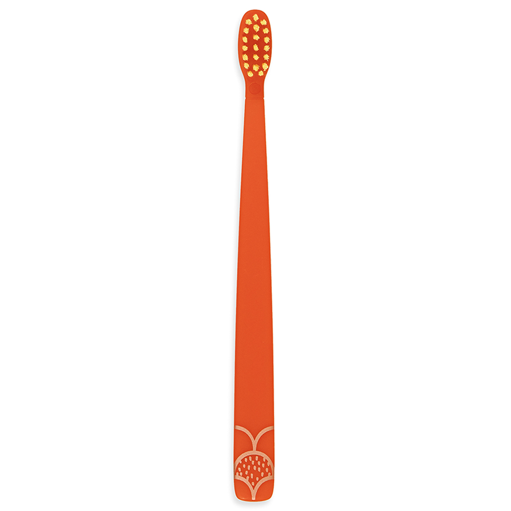 Filpper - Fun Animal Toothbrush With Holder for Kids - Pig (Colour May Vary)