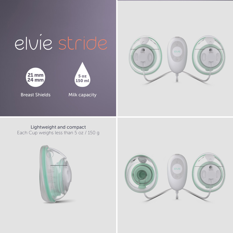 Elvie - Stride Double Electric Wearable Breast Pump
