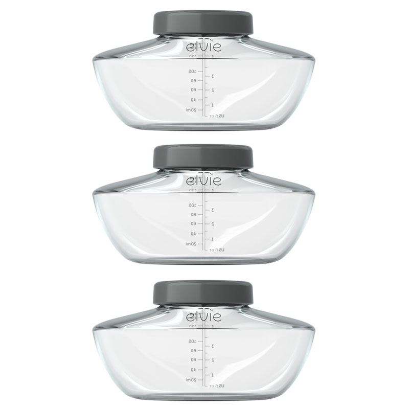 Elvie - Breast Pump Bottles Only 150ml - Pack of 3