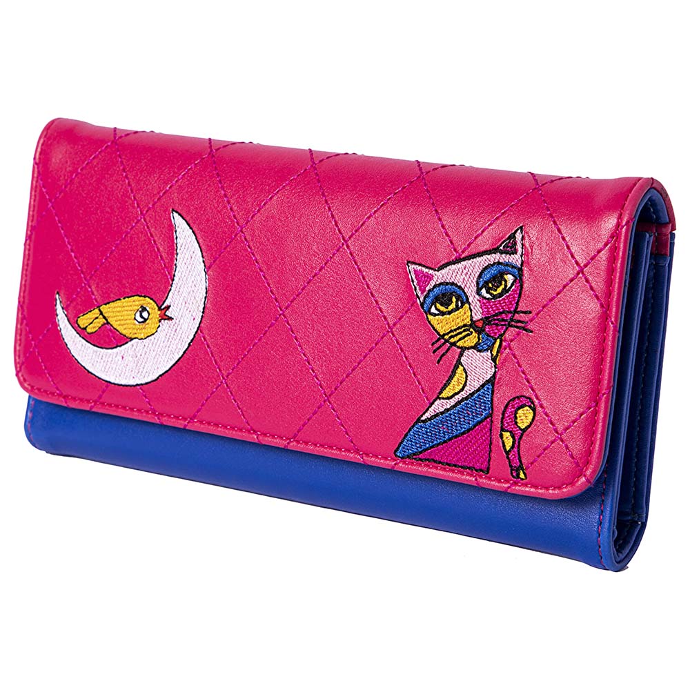 BiggDesign - Owl and City Embroidered Wallet