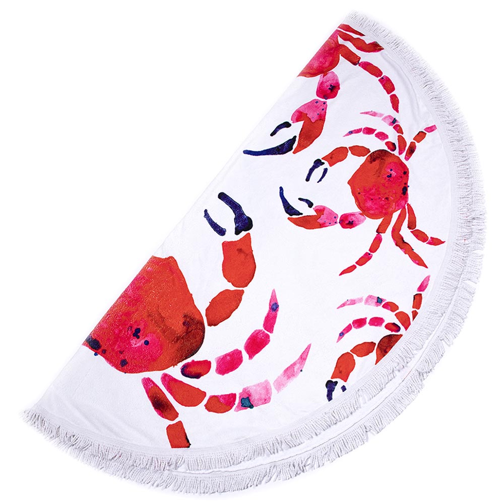 Anemoss - Crab Round Beach Towel