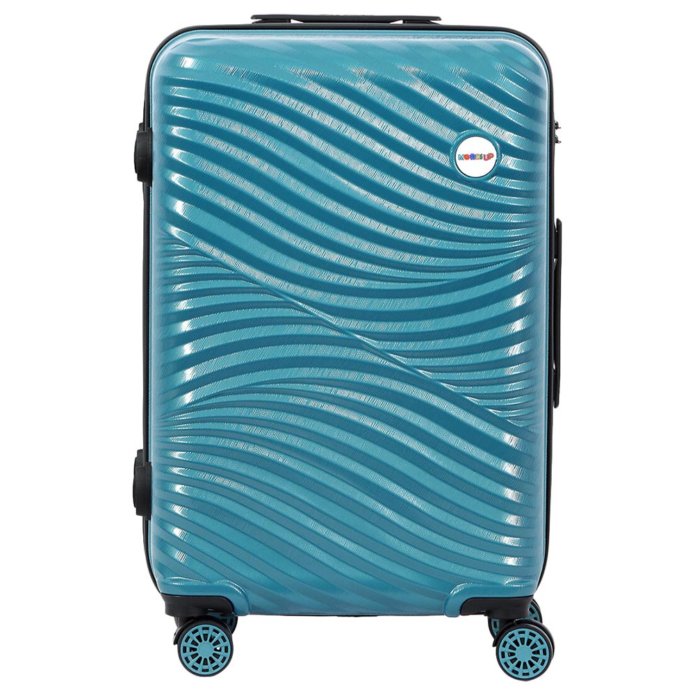 BiggDesign - Moods Up Hard Luggage Sets With Spinner Wheels Steel - 3pcs - Blue