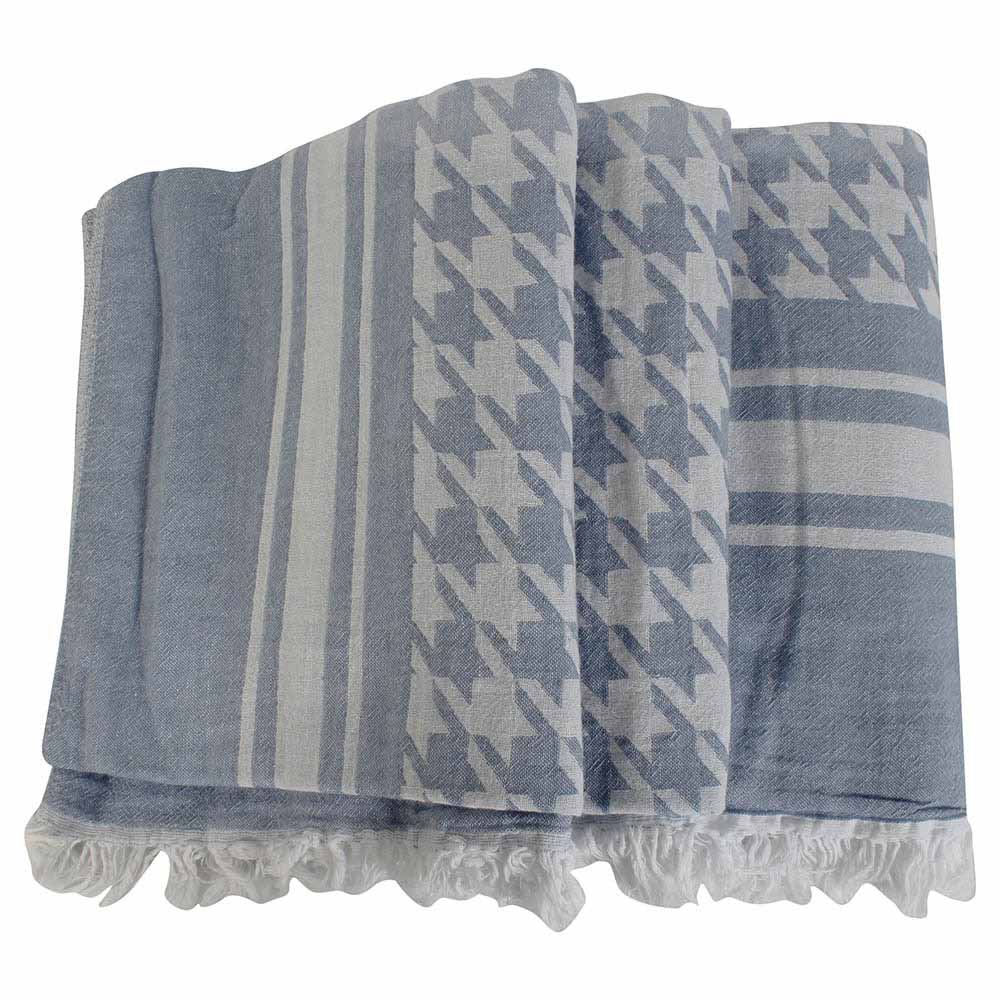 Ecocotton - Luna Peshtamal Bed Cover - Blue