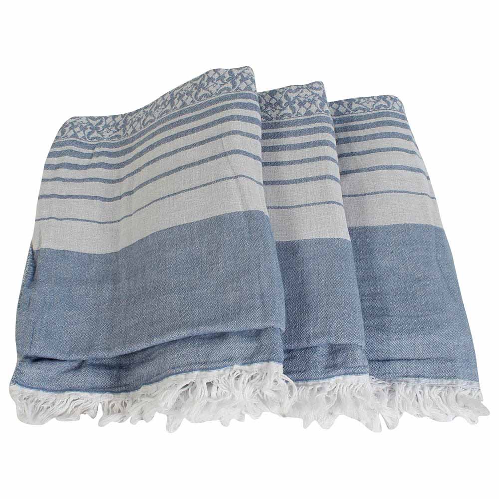 Ecocotton - Lina Peshtamal Bed Cover - Blue