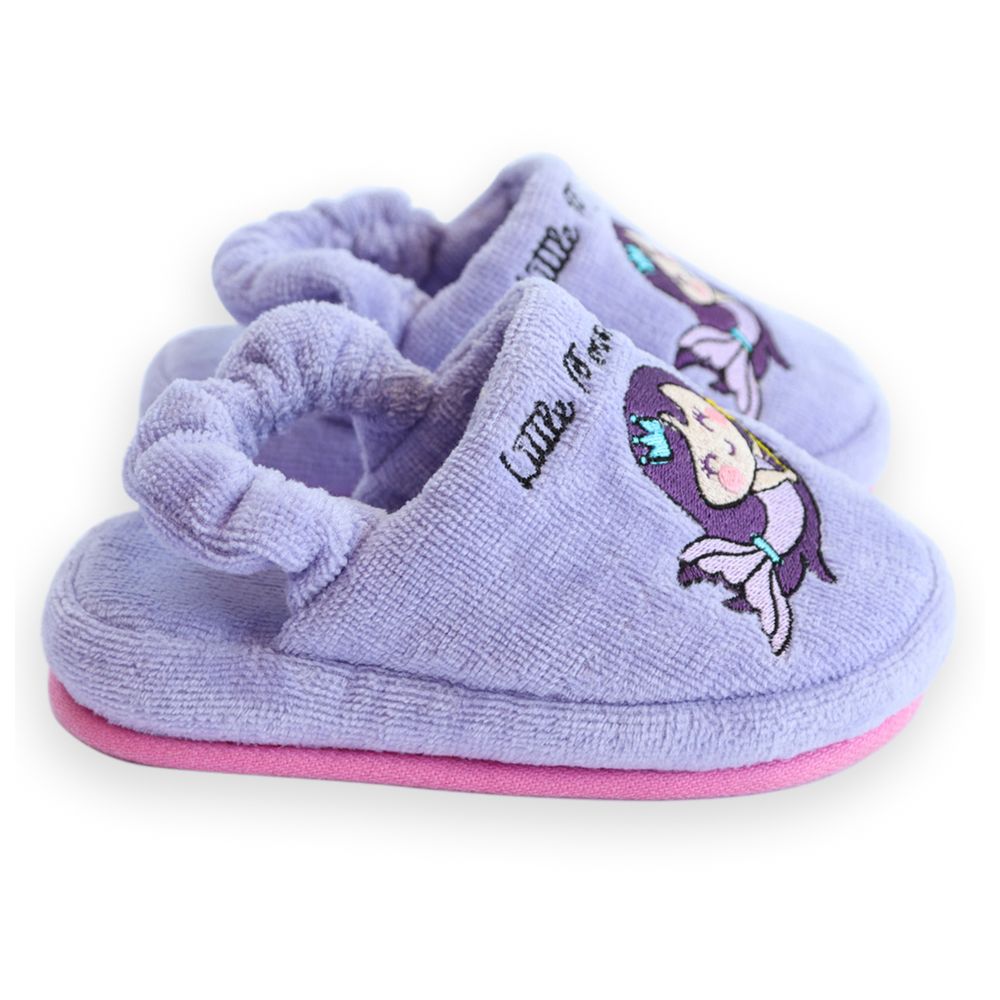 Milk&moo Kids House Slippers Little Mermaid - Purple