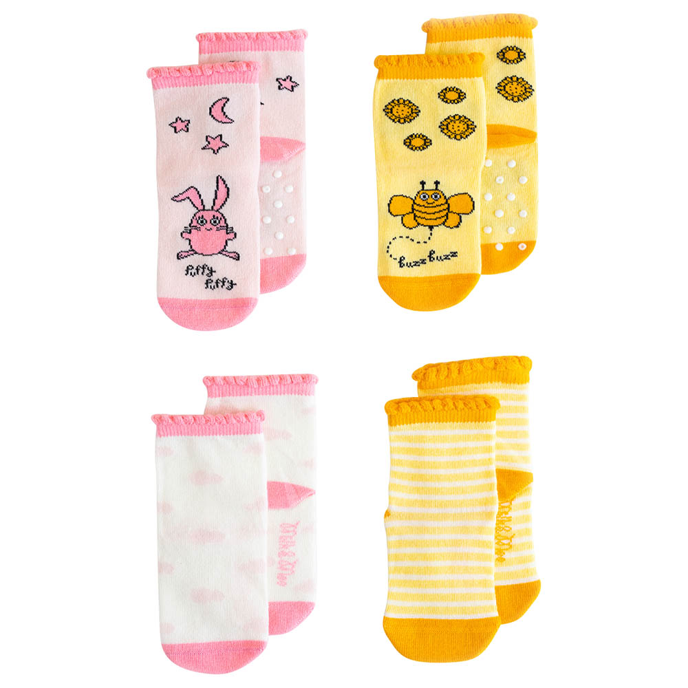 Milk&moo Buzzy Bee & Chancin Mother & Baby Sock - 4 Pcs