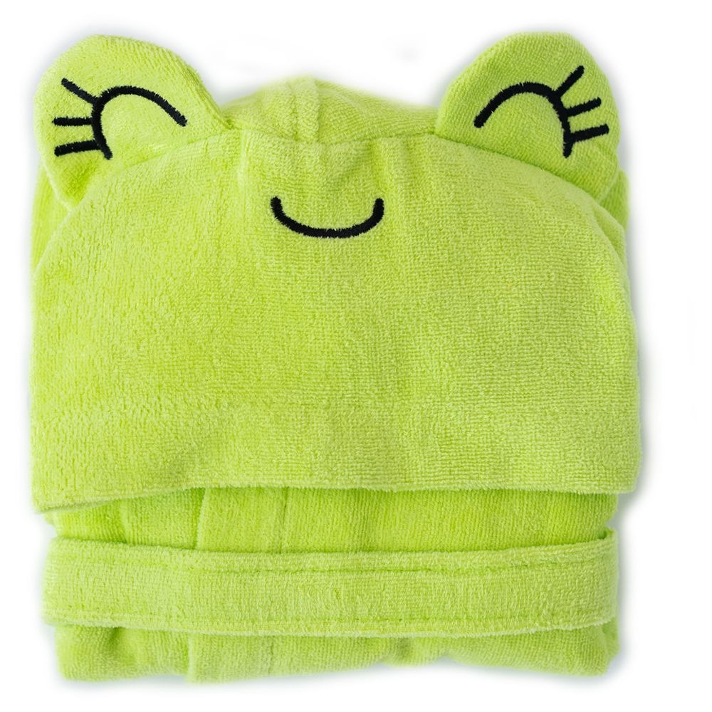 Milk&moo Cacha Frog Velvet Bathrobe - Green