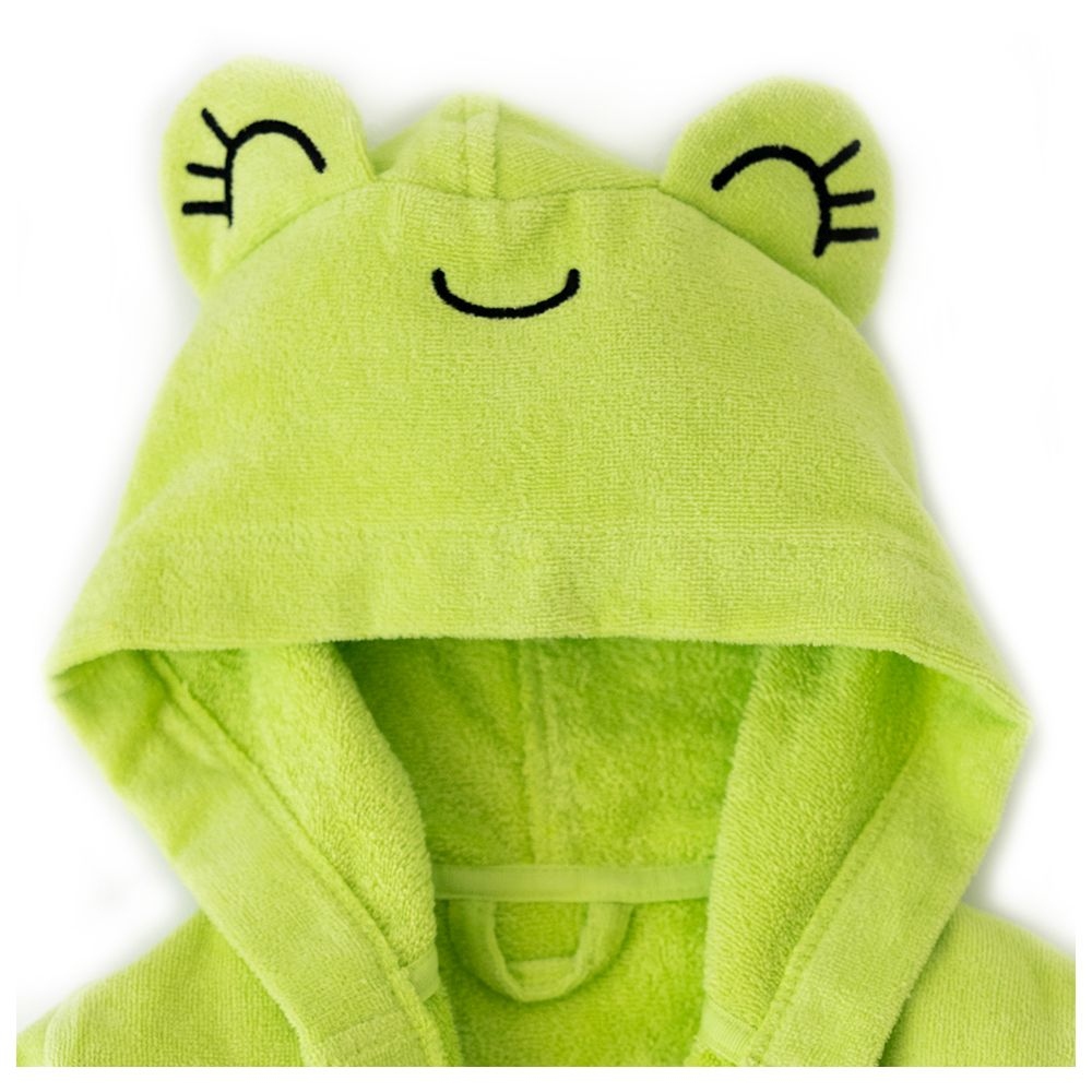 Milk&moo Cacha Frog Velvet Bathrobe - Green