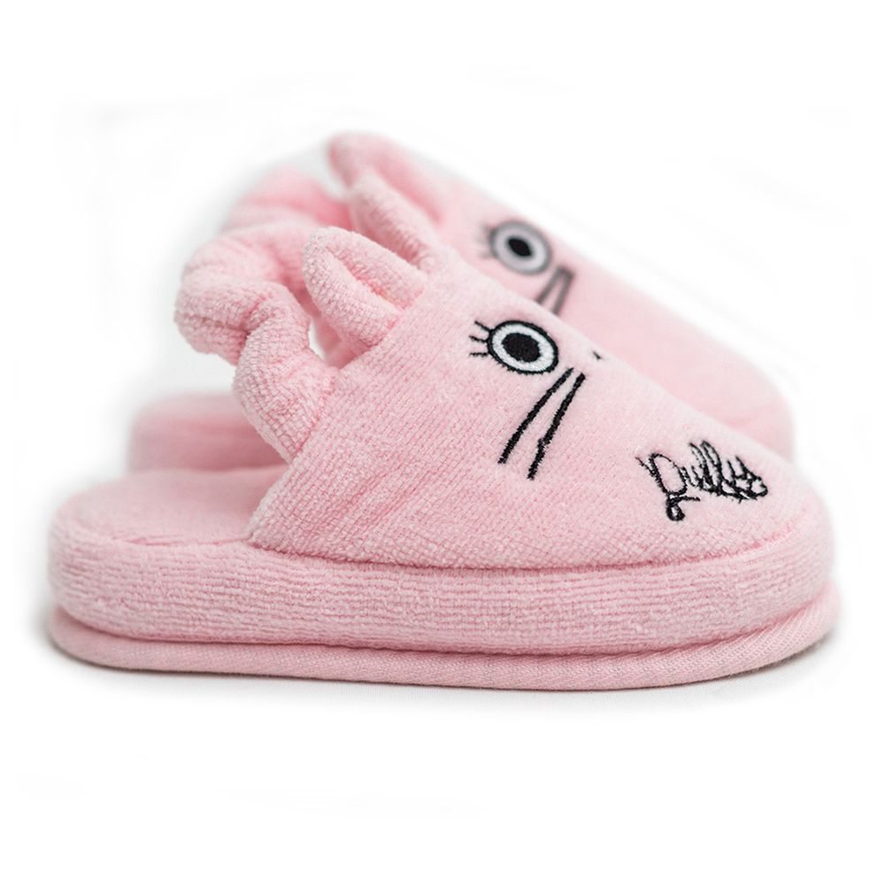 Milk&moo Chancin Rabbit Toddler Slippers - Pink