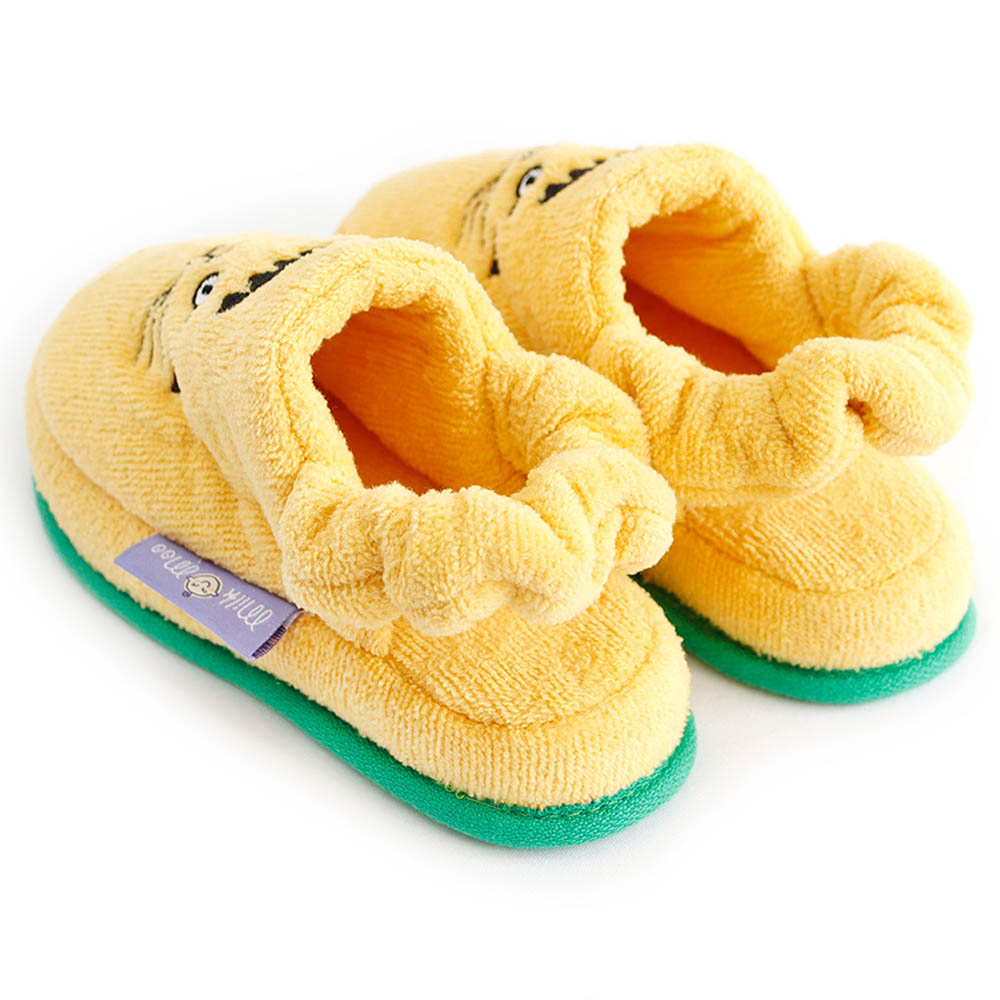 Milk&moo Skater Cheetah Kids Slippers - Yellow