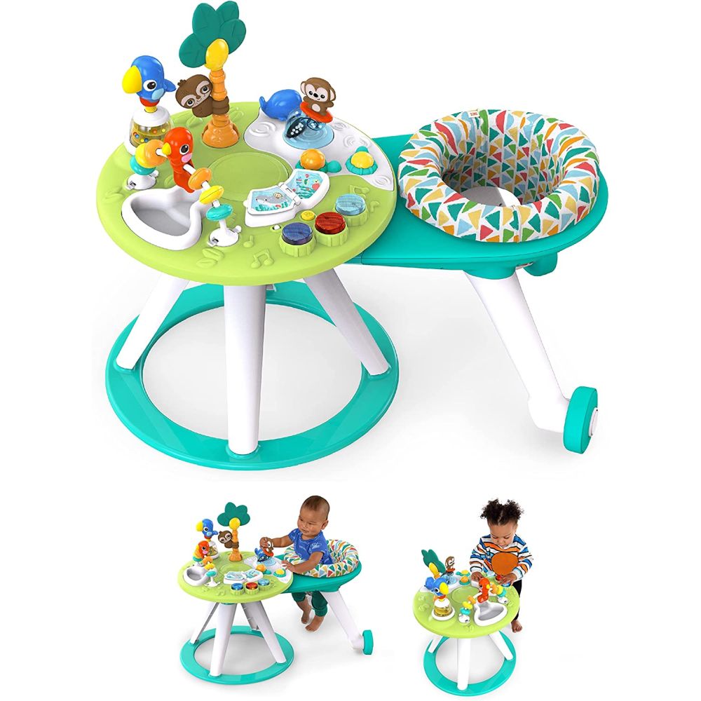 Bright Starts Around We Go 2-In-1 - Walk-Around Activity Center & Table 2-In-1