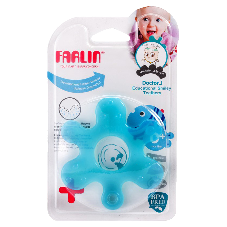 Farlin - Teething Partners Puzzle Gum Soother - Blue
