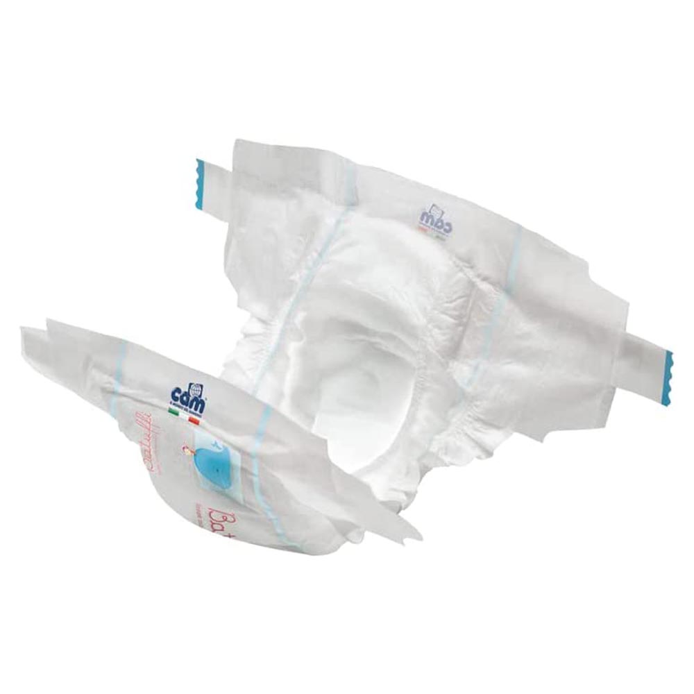 Cam - Batuffi Mini Diapers - 2M - 3 To 6 Kg - Blue - Pack of 21