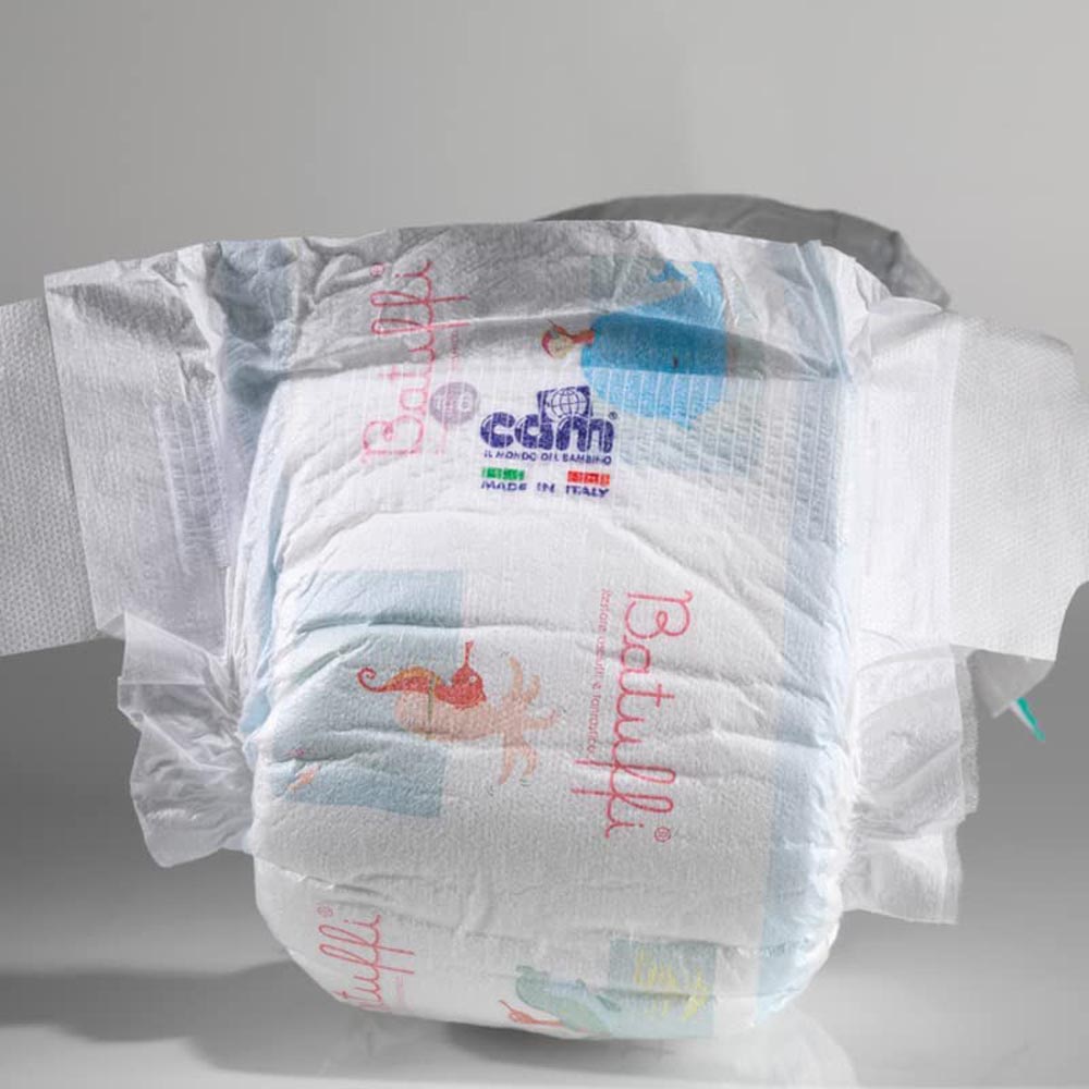 Cam - Batuffi Medium Diapers - 3M - 4 To 9 Kg - Light Blue - Pack of 20