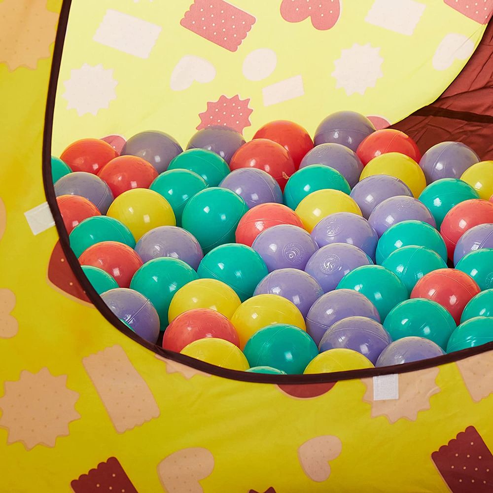 Ching Ching - Giraffe Ball House With 100 Pcs Balls - Yellow