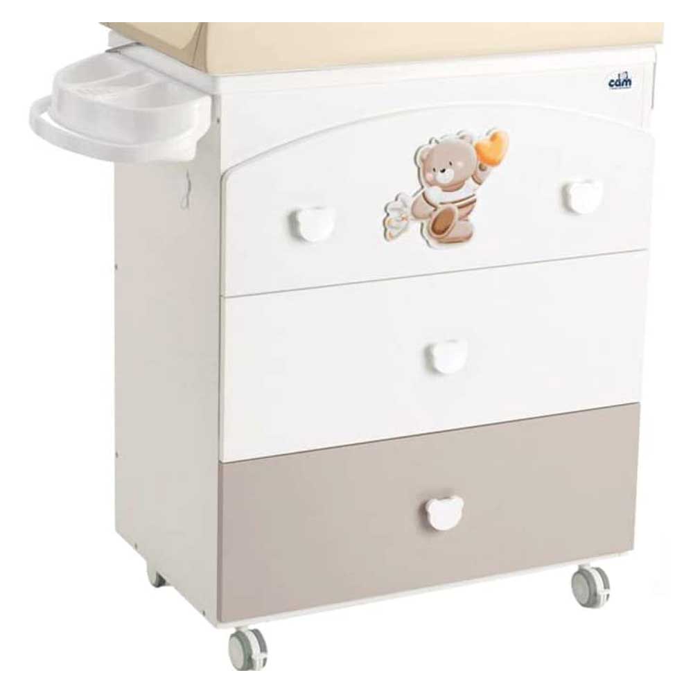 Cam Baby Changing Station With Cabinet - Beige