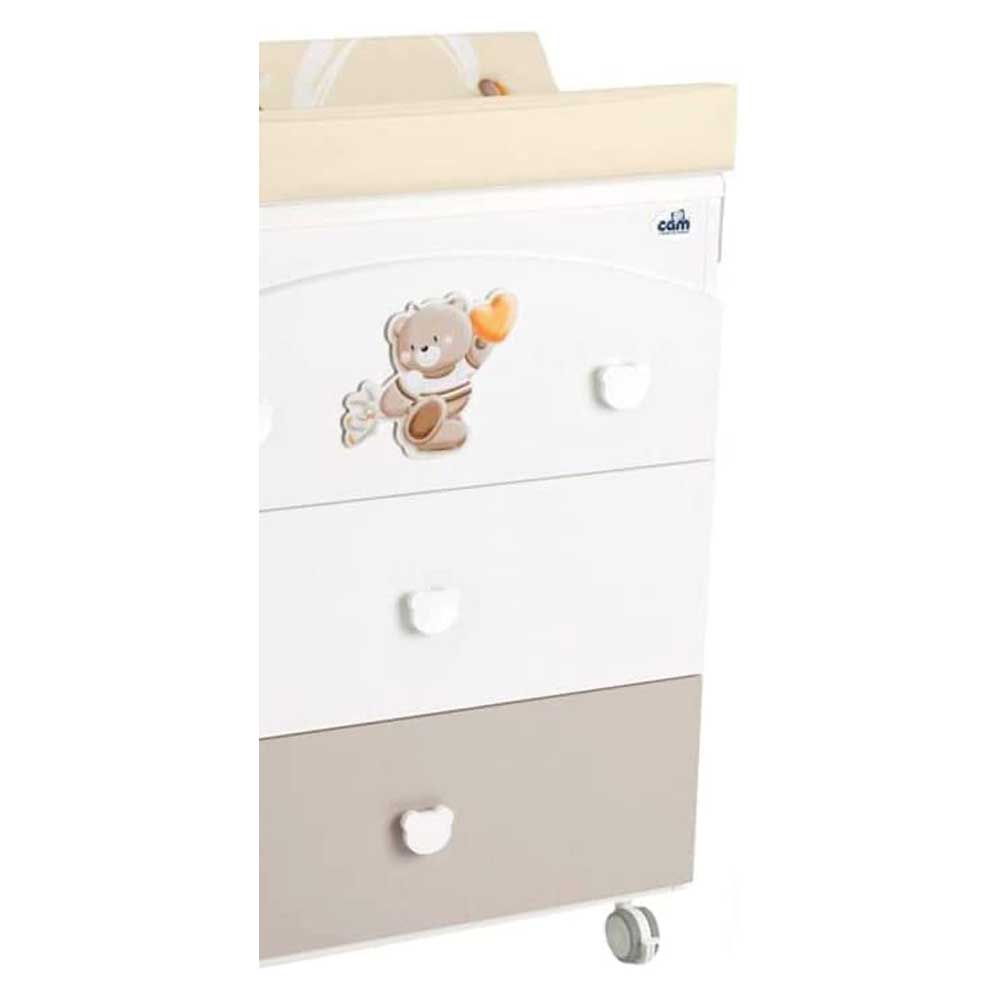 Cam Baby Changing Station With Cabinet - Beige
