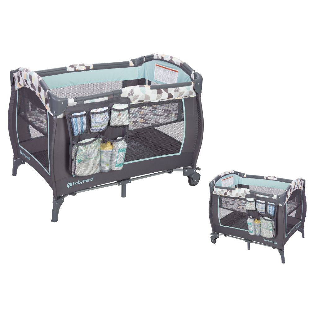 babytrend - Nursery Center Playard Doodle - Grey