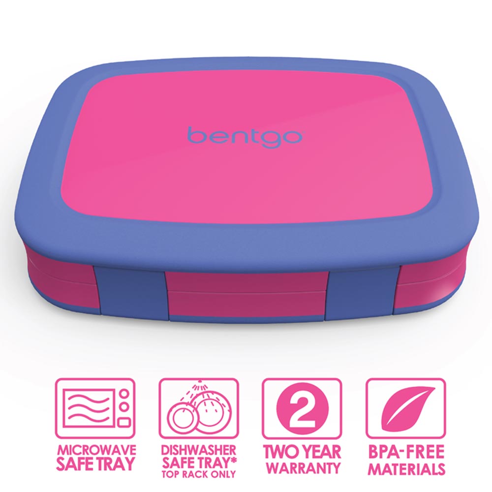 Bentgo - 5 Compartments Kids Brights Lunchbox - Fushia