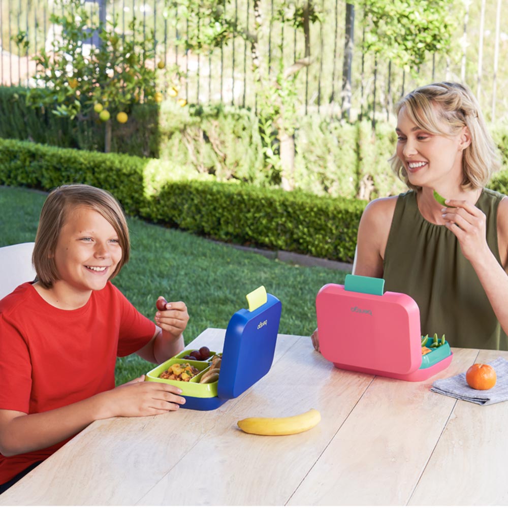 Bentgo - 3 Compartments Pop Lunchbox - Bright Coral/Teal