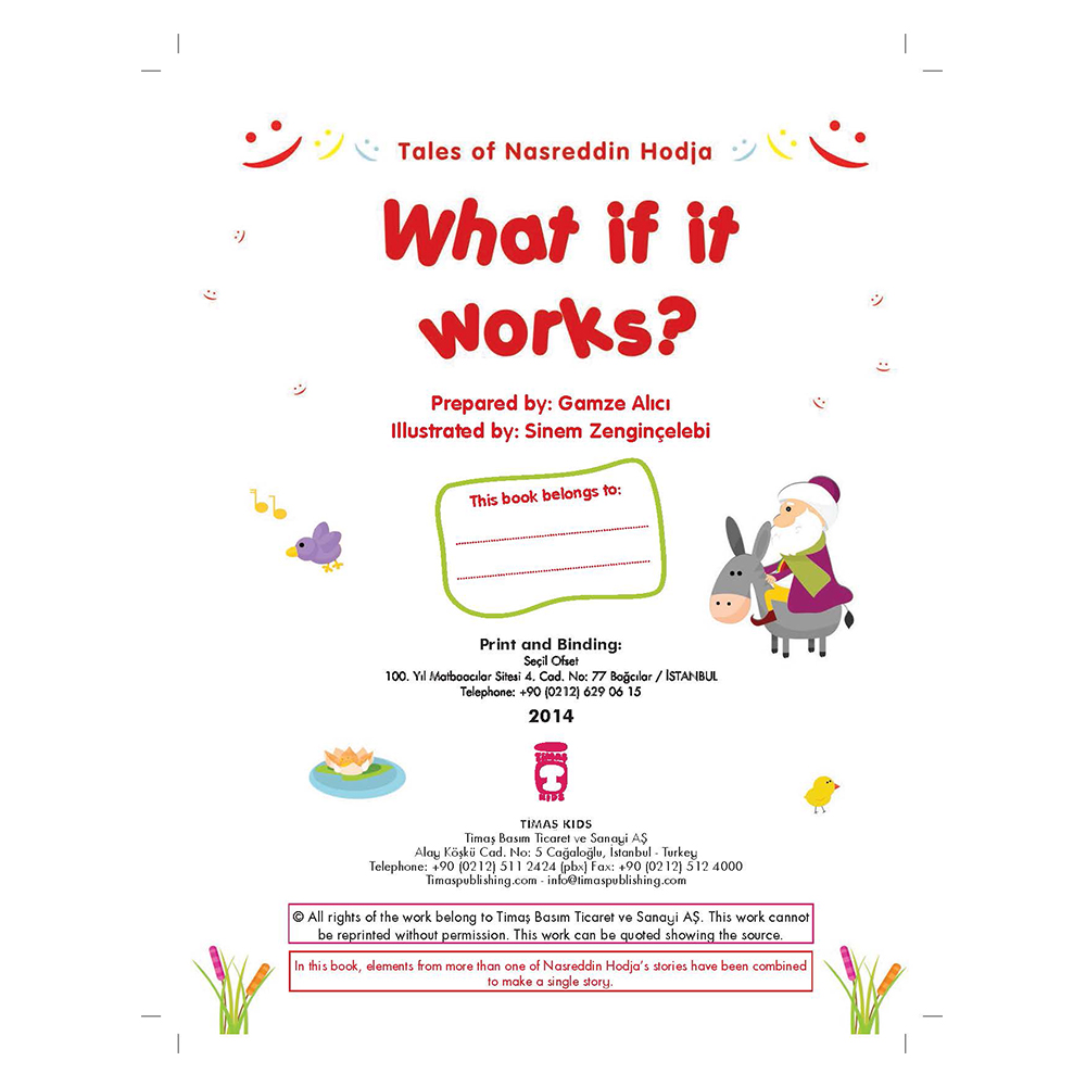 Tales of Nasreddin Hodja What if it Works?