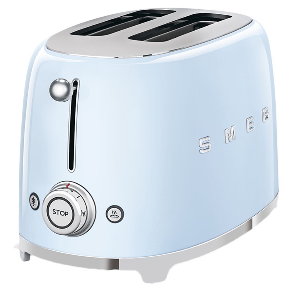 Smeg 2 Slice Toaster 50's Retro Style 950W - Pastel Blue