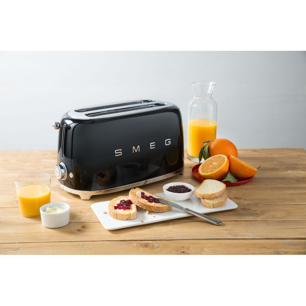 Smeg 4 Slice Toaster 50's Retro Style - Black