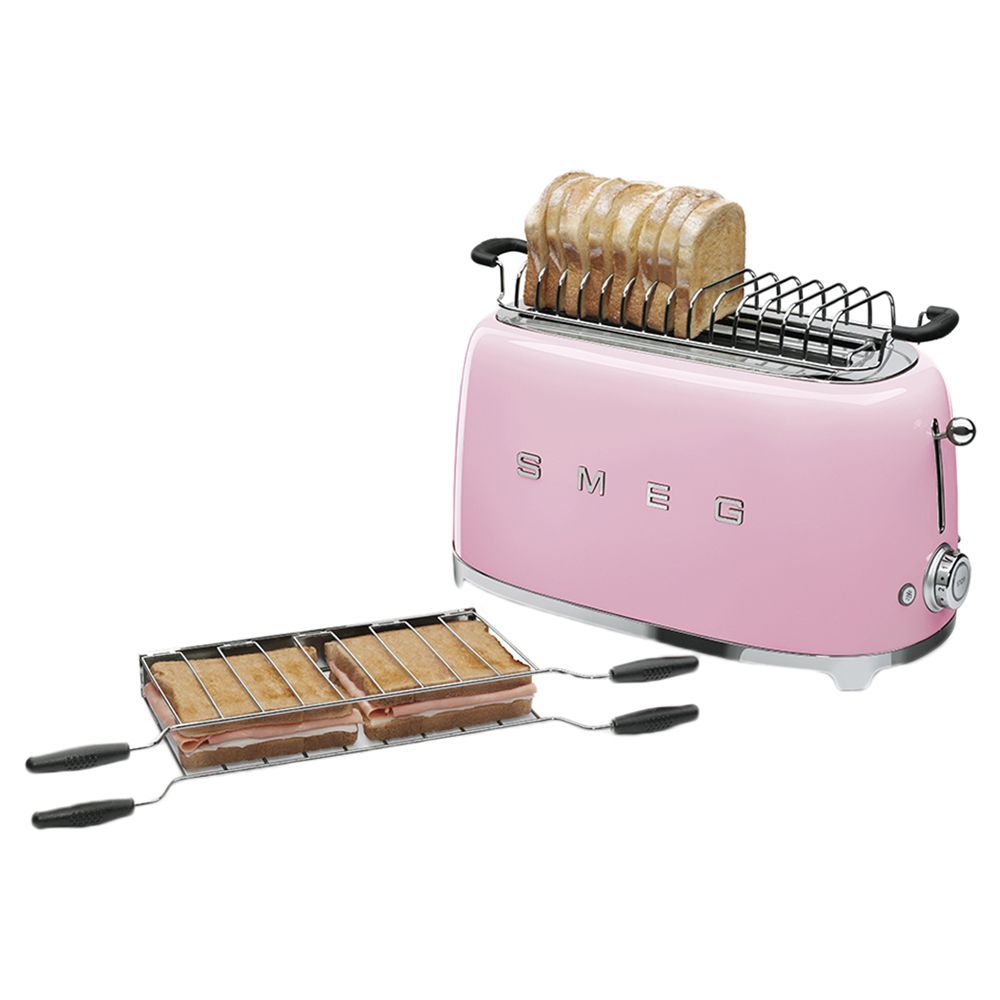 Smeg - 4 Slice Toaster 50's Retro Style - Pink