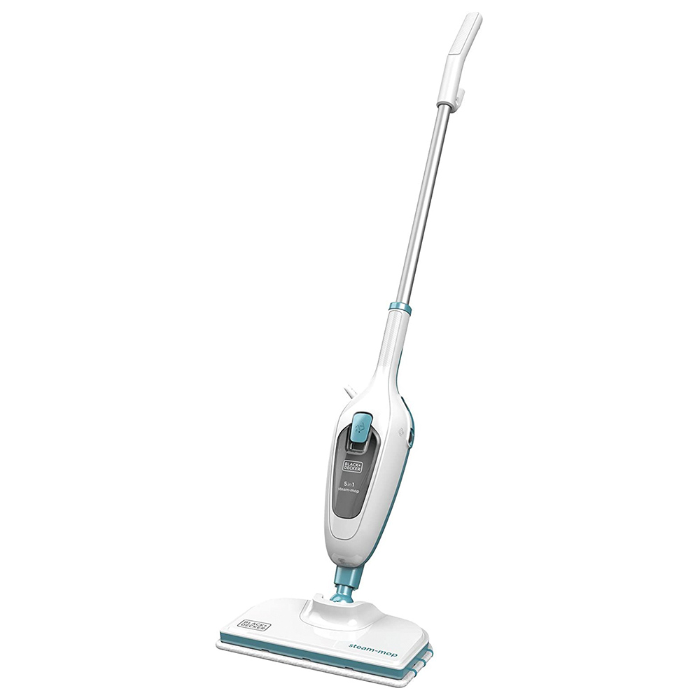 Black&Decker 5-in-1 Steam Mop Cleaner White/Blue