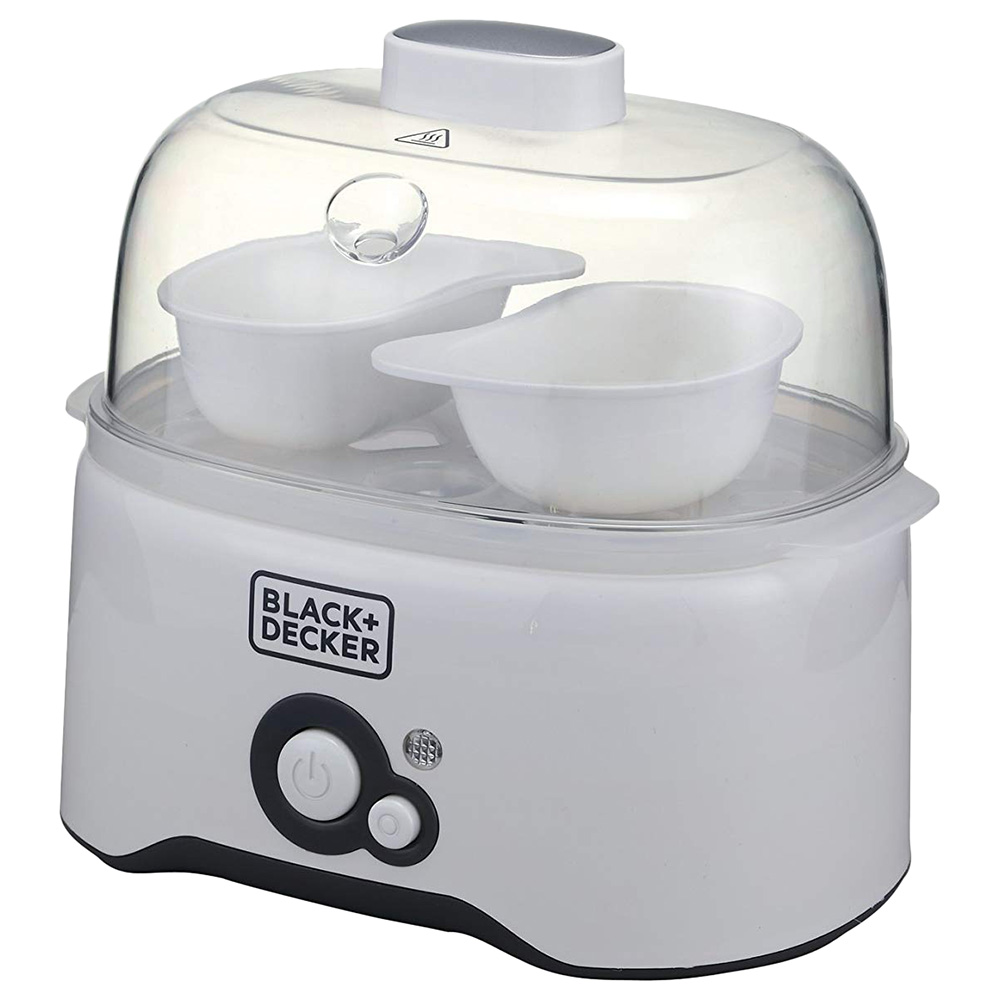 Black+Decker Egg Cooker, 6 Eggs - White