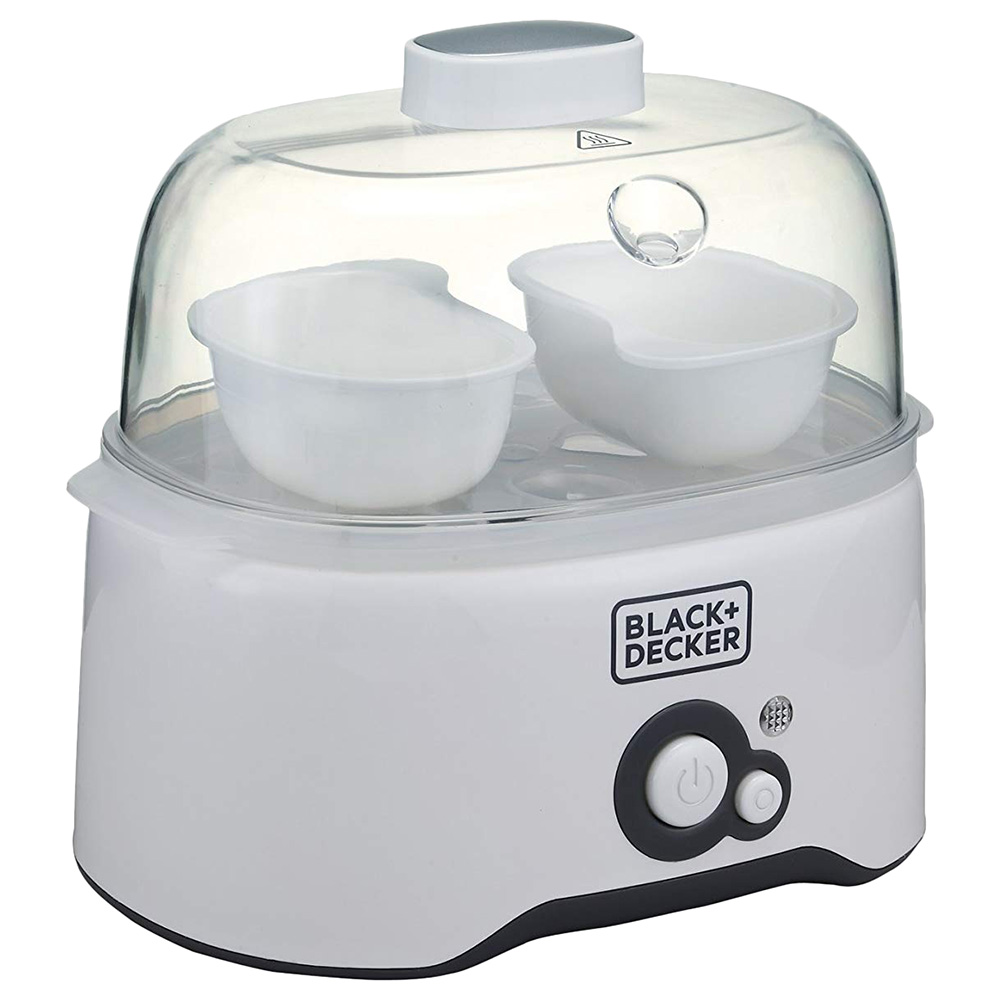 Black+Decker Egg Cooker, 6 Eggs - White