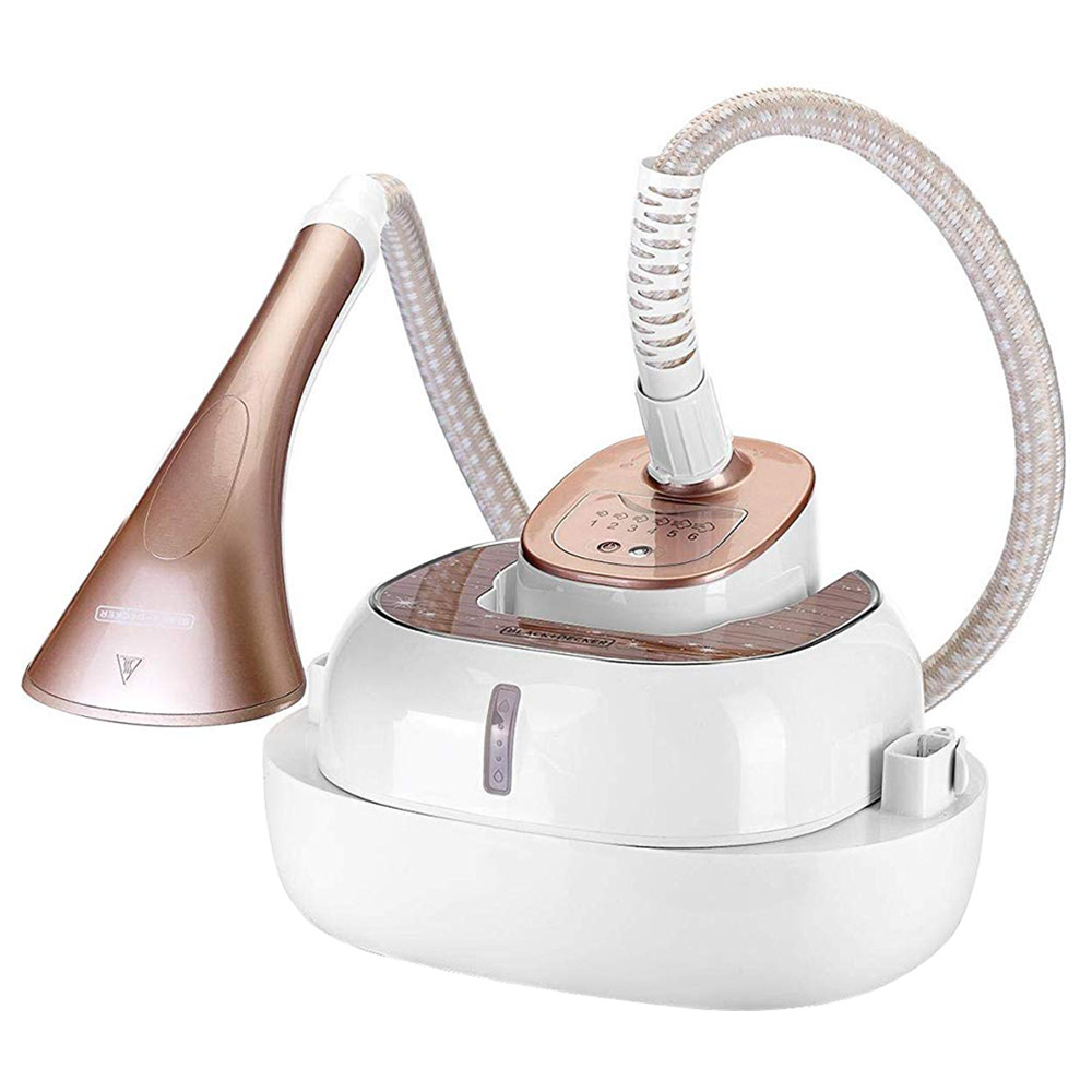 Black+Decker - 2000W Digital Garment Steamer - White