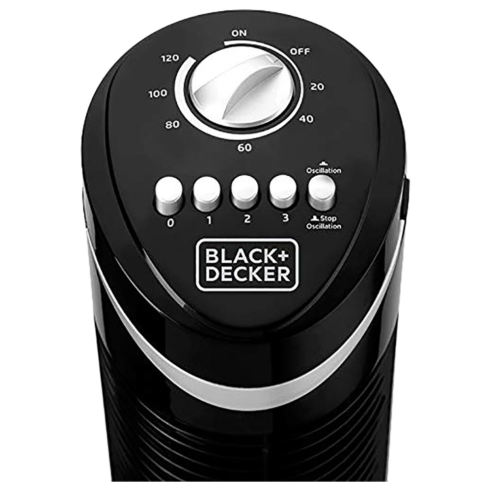 Black+Decker 50W Tower Fan - Black