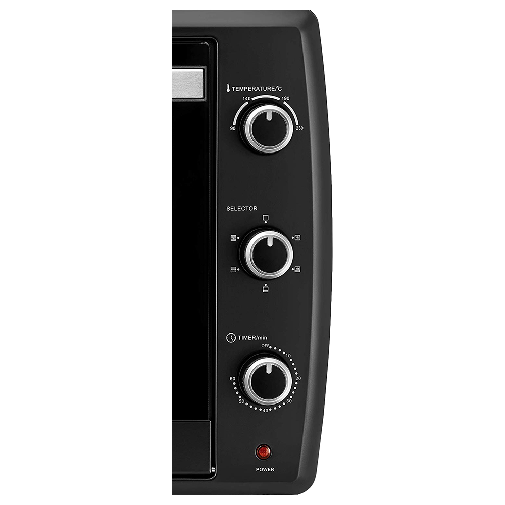 Black+Decker 70L Glass Toaster Oven Rotisserie - Black