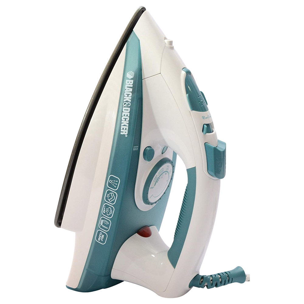 Black+Decker - 1750W Vertical Steam Iron - White