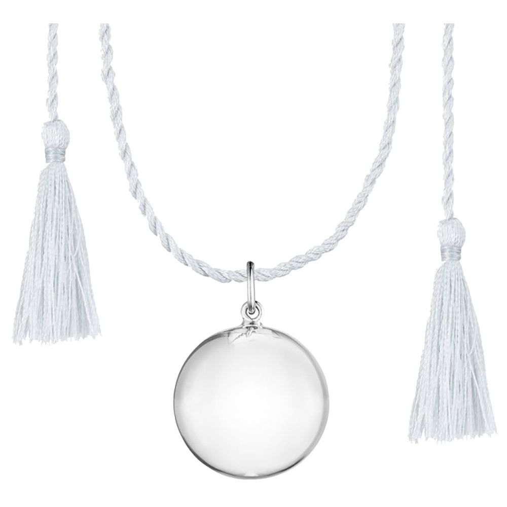 Ilado - Maternity Necklace - Joy - Silver Light Grey Silk Cord