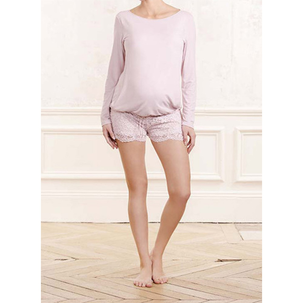 Cache Coeur - Low Waist Maternity Shorts Sofia - Petal