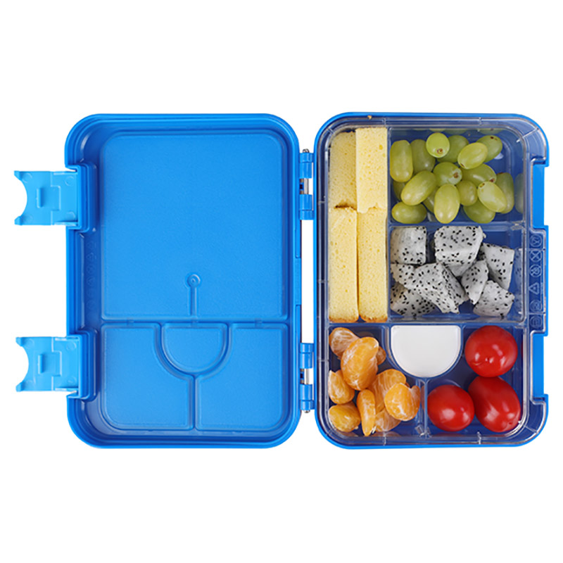 Bonjour - Snax Box 4/6 Compartment Bento Lunch Box - Blue Monster Truck