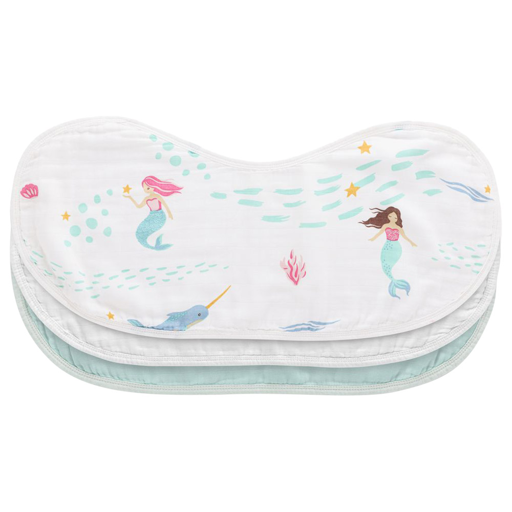 Anvi Baby - Burp & Bib Cloth - Pack of 3 - Mermaids