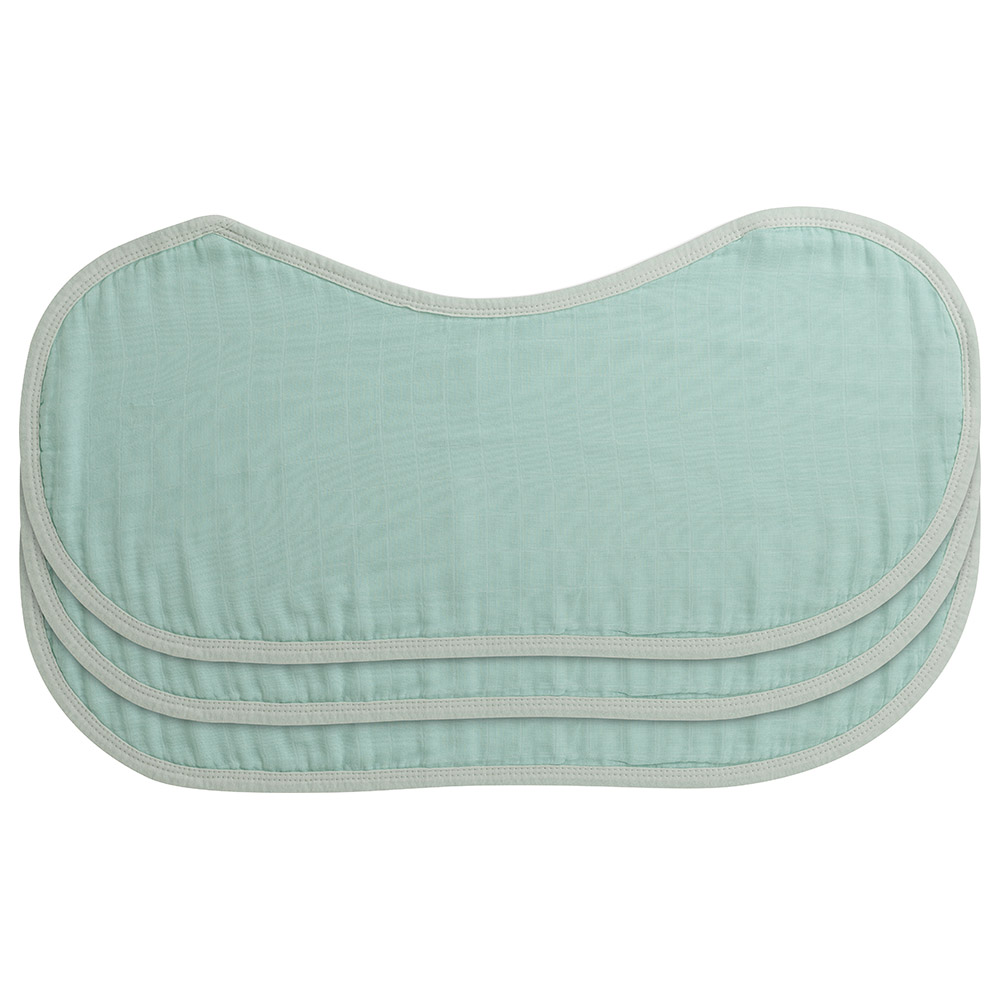 Anvi Baby Organic Burp & Bib Cloth Pack of 3 Mint - Green