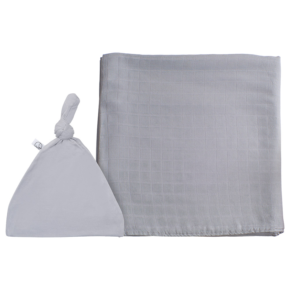 Anvi Baby - Organic Bamboo Beanie & Swaddle Set - Dove Tales