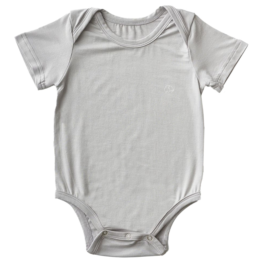 Anvi Baby Organic Bamboo Spandex Bodysuit - Grey