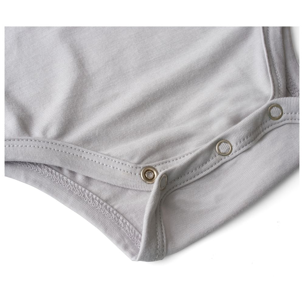 Anvi Baby Organic Bamboo Spandex Bodysuit - Grey