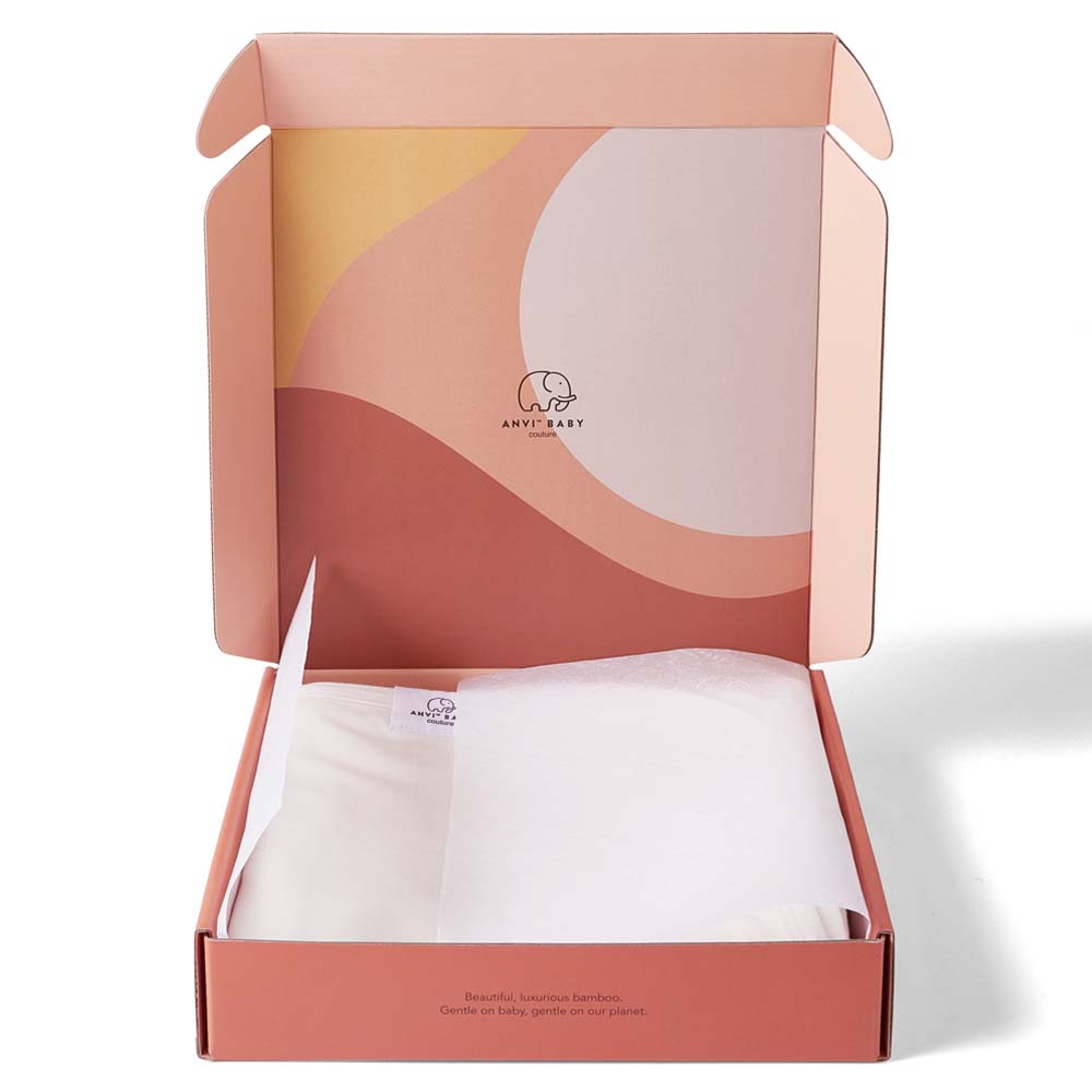 Anvi Baby - Bamboo Swaddle & Sleep Suit Newborn Gift Set - Grey