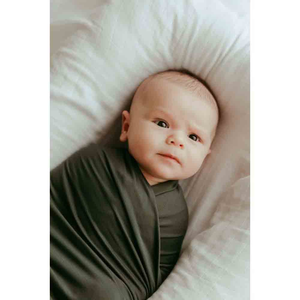 Anvi Baby Newborn Bamboo Swaddle & Sleepsuit Gift Set - Green
