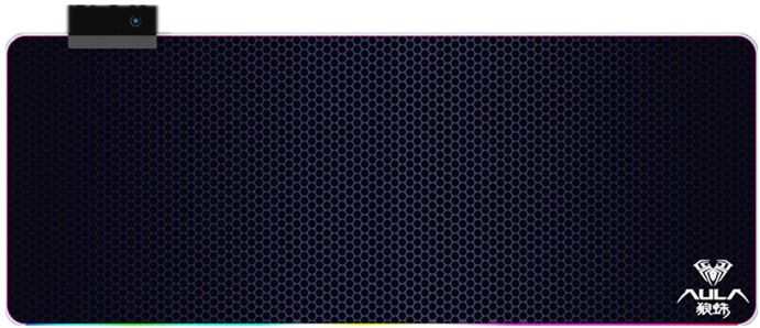 Aula - F-X5 RGB Gaming Mouse Pad With Extended Waterproof Keyboard